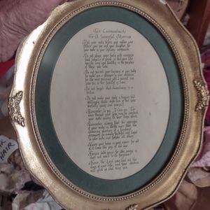 Antique framed wall picture , wedding gift,  marriage